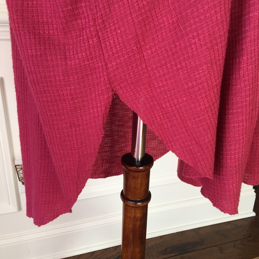 Free People Mesh Neckline Prairie Knit Tunic Top - Picture 4 of 8